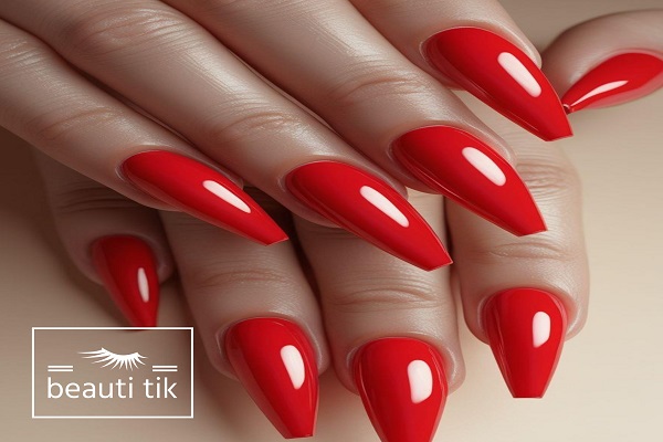 کاشت ناخن قرمز دخترانه؛ دلبر و پر انرژی!