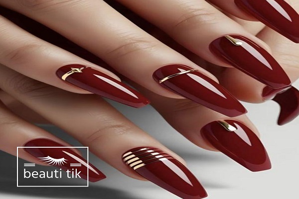 کاشت ناخن قرمز شاین و براق؛ وقتی دستات می‌درخشن!
