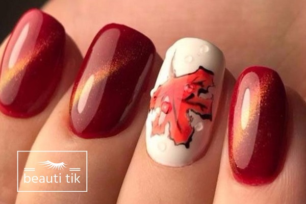 کاشت ناخن قرمز پاییزی؛ گرمای رنگ‌ها در فصل خزان!