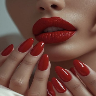 کاشت ناخن قرمز