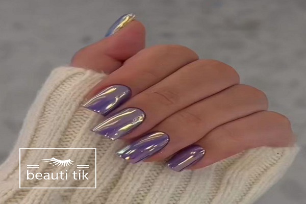 کاشت ناخن اکلیلی ساده 