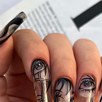 کاشت ناخن بلند فانتزی