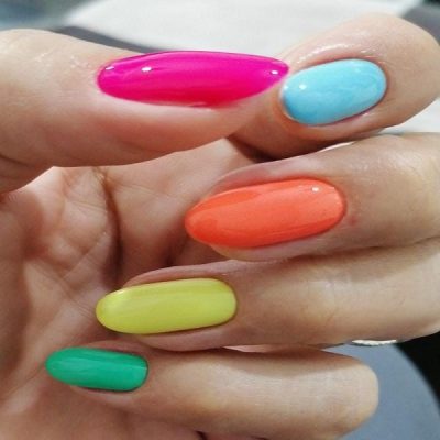 کاشت ناخن تابستانی پاستیلی