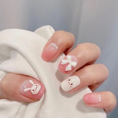 کاشت ناخن فانتزی عروسکی 