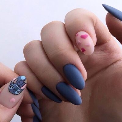 کاشت ناخن مات فانتزی