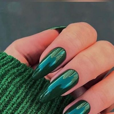 کاشت ناخن کروم سبز