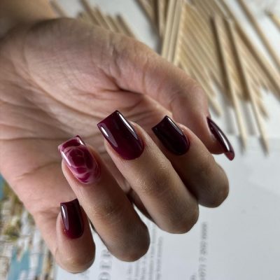 آموزش کاشت ناخن زرشکی