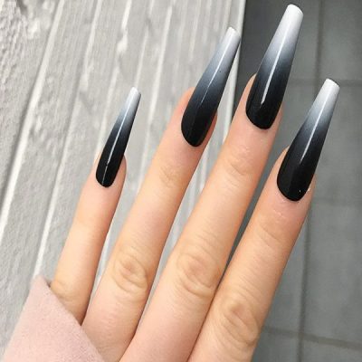 کاشت ناخن آمبره مشکی