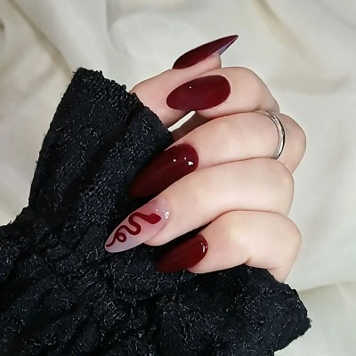 کاشت ناخن زرشکی