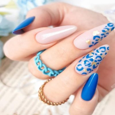 کاشت ناخن پلنگی آبی