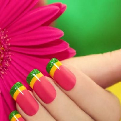 کاشت ناخن ژله‌ ای دخترانه