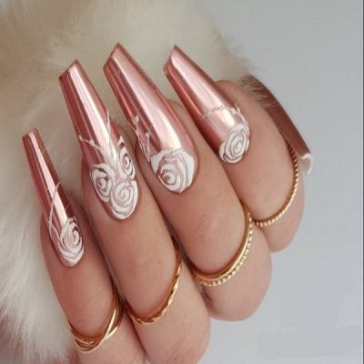 کاشت ناخن ژله‌ ای گلدانی