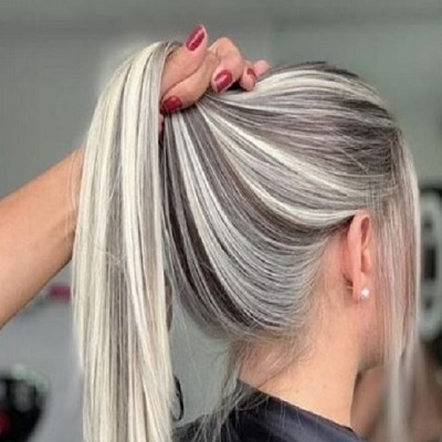 رنگ موی هایلایت استخوانی